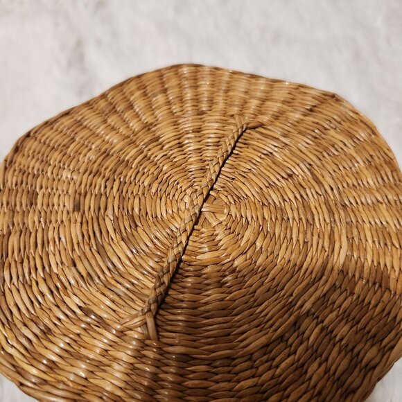 Vintage Handwoven Jiangxi Handicrafts Nesting Baskets Set Of 5 - Picture 8 of 15